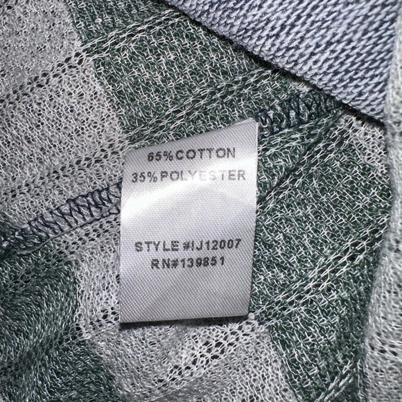 NWT ODDY Women's Blue Full Frontal Zip Stripped Boho Hoodie Sweater Size S - Picture 12 of 12